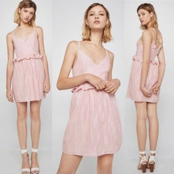 BCBGeneration Dresses & Skirts - BCBGeneration Dress Prink Ruffle Size 4 NWT